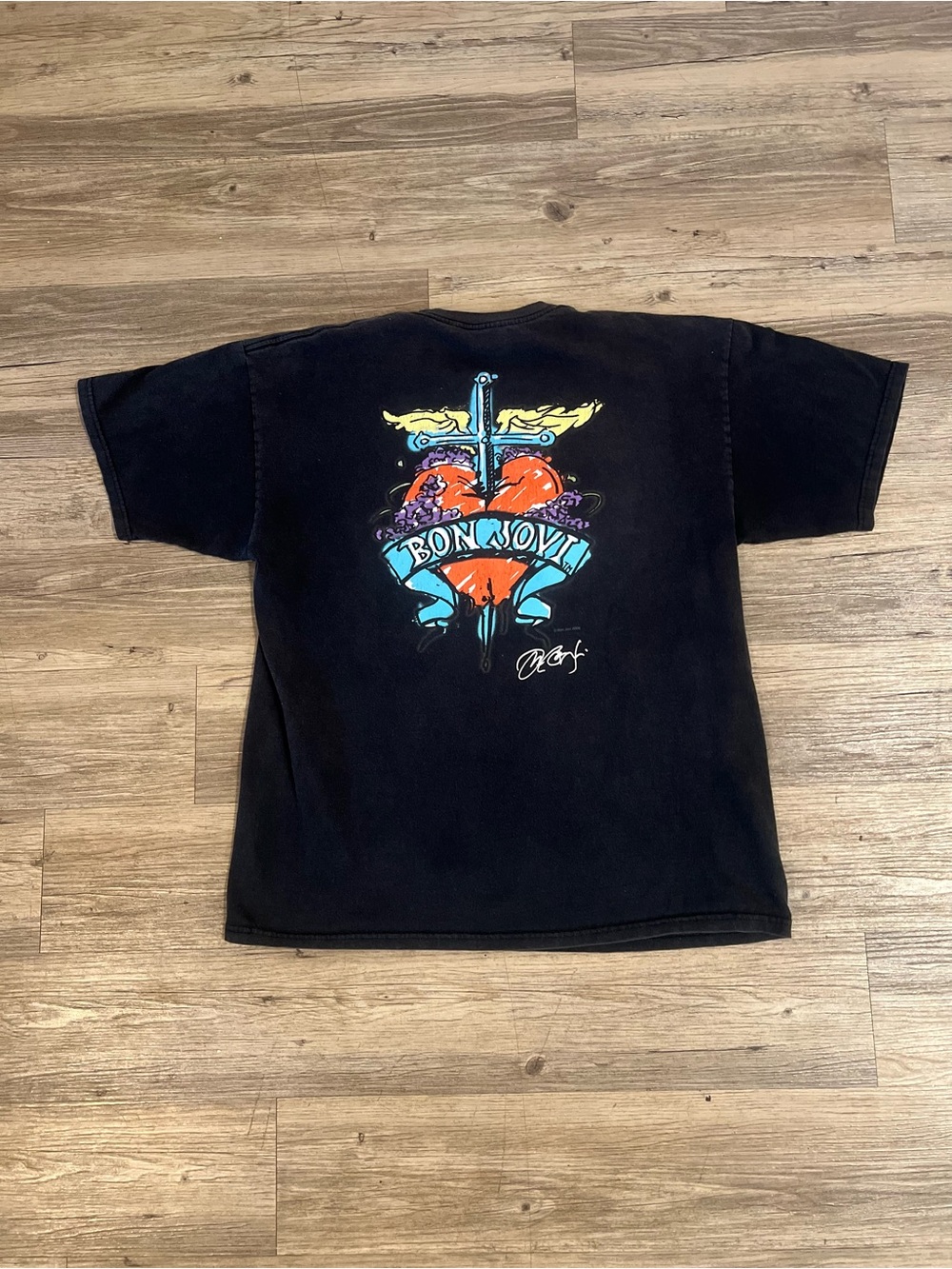 Bon Jovi Hard Rock Cafe Sig Series 26 T-Shirt Mens XL Short Sleeve Black